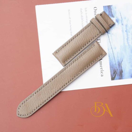 Alran Sully leather watch strap, Sandy Taupe leather watch band SW274