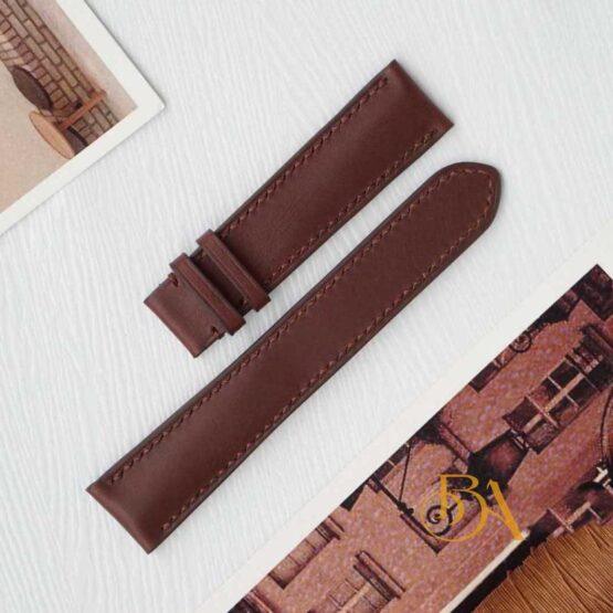 Dark Brown Cow watch band, Full Grain leather watch strap SW254