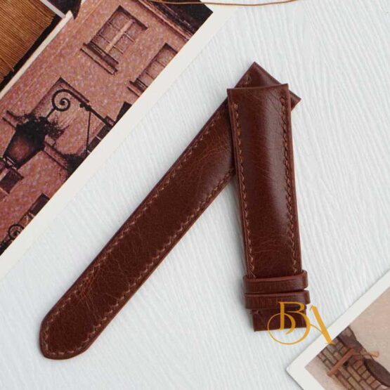 Full Grain Cow leather strap, Handmade Pull-up leather watch band SW251