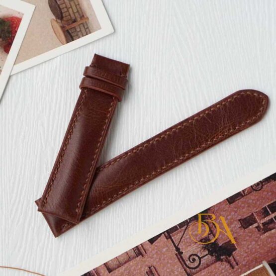 Full Grain Cow leather strap, Handmade Pull-up leather watch band SW251