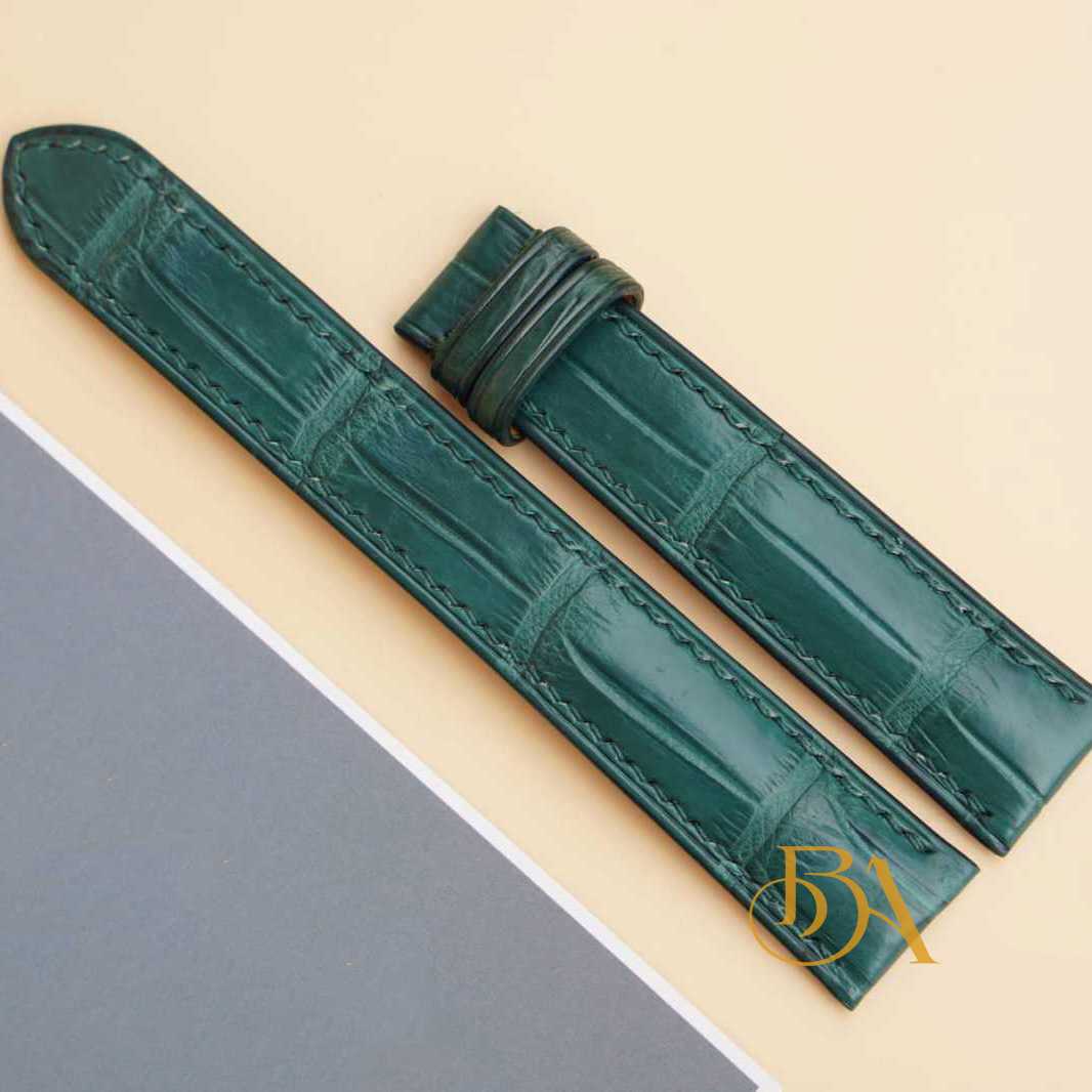 Green alligator watch band (3)