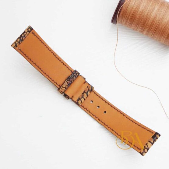 High Quality Ostrich watch strap, Premium Ostrich leg leather watch band SW195