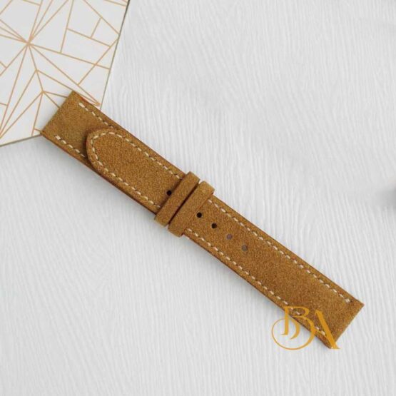 Tan Suede leather watch band SW040