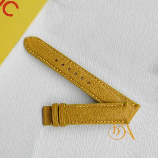 Yellow Alran Sully leather watch strap, Genuine leather replacement watch bands SW196