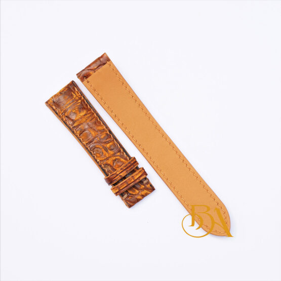 Handmade Nubuck leather watch strap, Brown Alligator watch band SW285