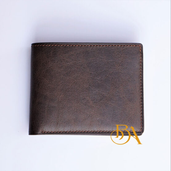 Dark Brown Vintage leather wallet for men, Premium Cow leather wallet WL315