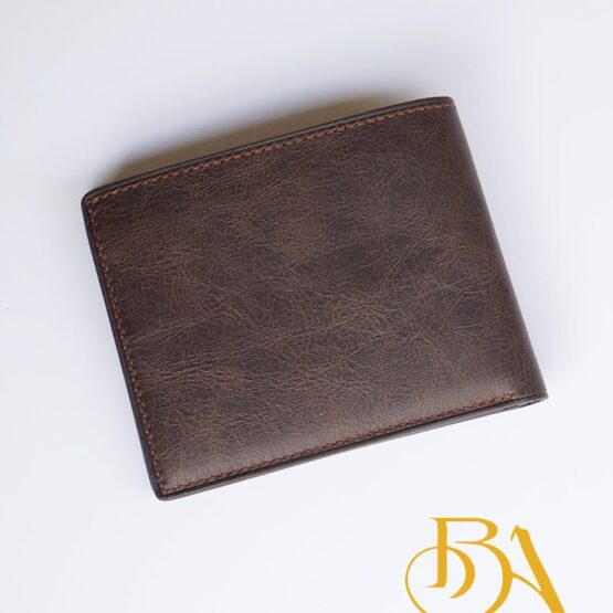 Dark Brown Vintage leather wallet for men, Premium Cow leather wallet WL315