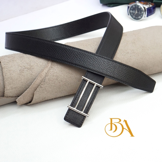 Horween Hatch Grain leather belt, Luxury belt handcrafted BLB07