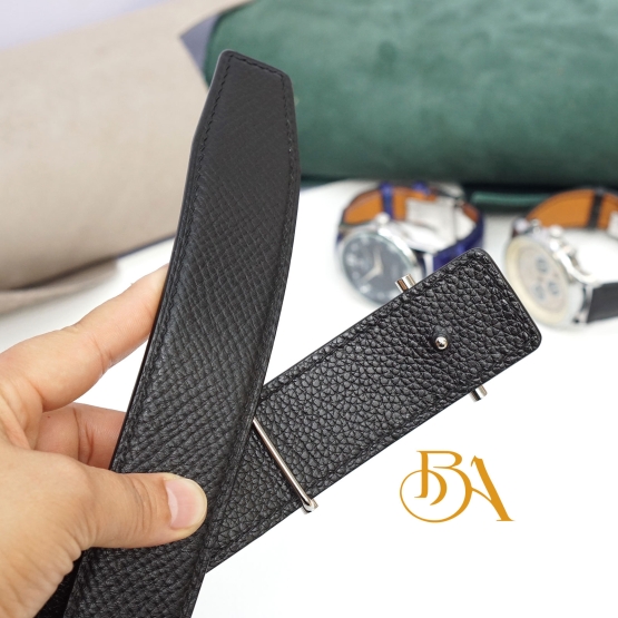 Horween Hatch Grain leather belt, Luxury belt handcrafted BLB07