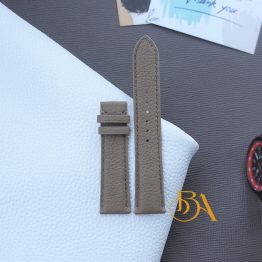 Quick release Taupe Togo calf leather watch strap TSW346