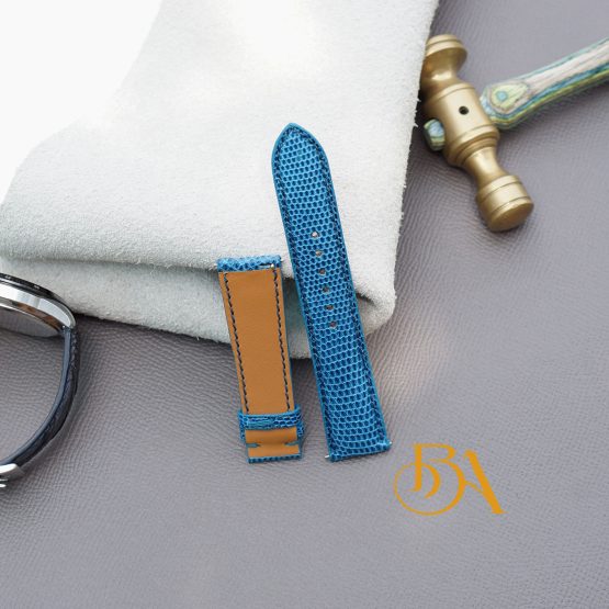 High Quality lizard leather watch strap with Quick release pins LWB342 - Image 3