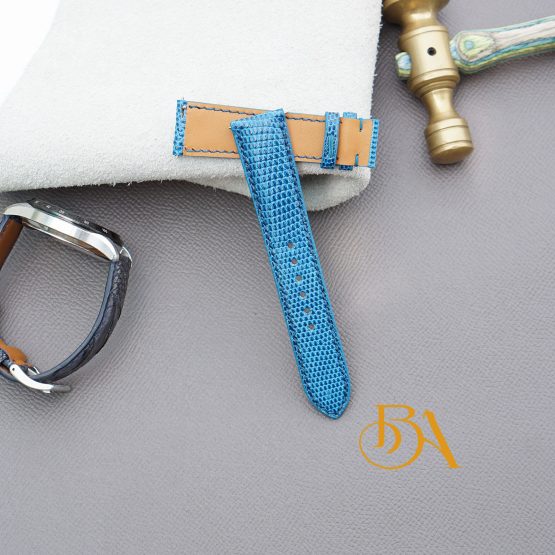 High Quality lizard leather watch strap with Quick release pins LWB342 - Image 4