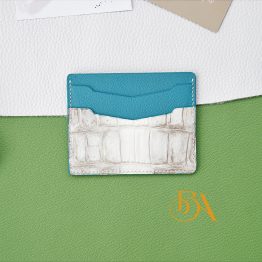 Handcrafted Himalayan Alligator leather card wallet VWL123