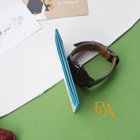 Handcrafted Himalayan Alligator leather card wallet VWL123 - Image 4