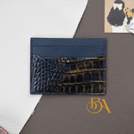 Handcrafted Unique Alligator leather card holder VWL122