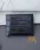 Handcrafted Black Alligator leather bi-fold wallet AWL282