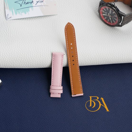 Light Pink Goat leather watch band with Quick release spring bars GSW348 - Image 3